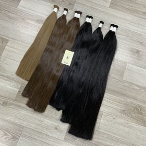 Venta al por mayor alineados doble natural recto marrón oscuro Remy Extensiones Venta caliente a granel de color de onda de agua extensiones de cabello humano - Product Image 6