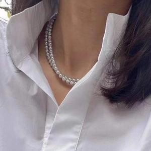 Personalized Fashionable Freshwater Akoya <b>Pearl</b> Double-Layer Necklace and Bracelet Dual-Use <b>Belt</b> Buckle - Product Image 4