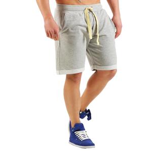 Pantalones Cortos de Playa 2 en 1 para Hombre, Cintura Elástica, Forro de Malla para Gimnasio, Diseño Sólido, Tejido No Tejido para Correr y Hacer Ejercicio - Product Image 1