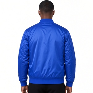 Phi Beta Sigma Bomber Flight <b>Jacket</b> <b>Royal</b> <b>Blue</b> Embroidered Full Zip <b>Men's</b> Fraternity Ribbed Collar Casual Greek Organization Out - Product Image 2
