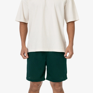 Shorts en jean pour hommes, logo personnalisé, impression personnalisée, fabricant, coton poly, vert royal, shorts de haute qualité pour hommes - Product Image 4