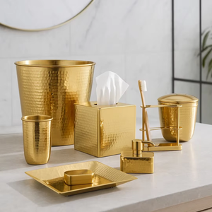 Juego de Accesorios de Baño de Acero Inoxidable Cromado Ecológico de Tendencia en la Industria, Formas Refinadas que Promueven una Apariencia Limpia y Sofisticada - Product Image 6