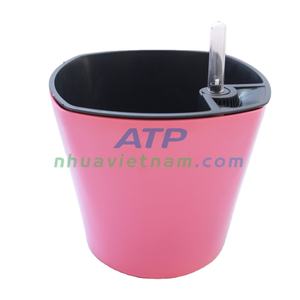 Pot en plastique auto-arrosage de 18cm résistant aux fissures, léger et durable avec drainage, parfait pour les plantes d'intérieur et la décoration de jardin. - Product Image 4