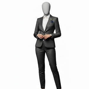 Blazer de Mujer de Último Diseño, Color Sólido, Manga Larga, Botón Único, Blazers de Oficina para Damas, Traje de Mujer, Chaquetas de Negocios para Mujer - Product Image 1