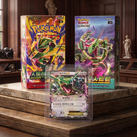Jeu de Cartes Pokémon TCG Rayquaza Master - Ensemble de 3 Pièces - Storm Emerald Sky Stream EX - Carte Promo Rare - Collection - Jeu de Société - Jouet - Vente en Gros