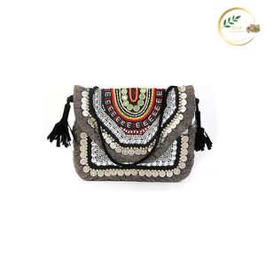 Sac bandoulière en jute fait main avec sangle réglable pour un port confortable - Product Image 2