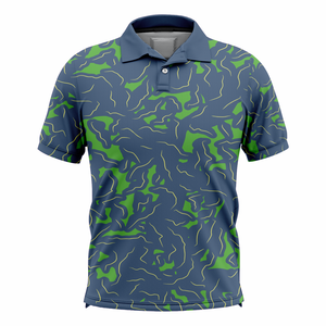 Chemises de pêche personnalisées à manches courtes boutonnées, protection UV, sublimation par transfert thermique, polo 3D personnalisé Australie - Product Image 1