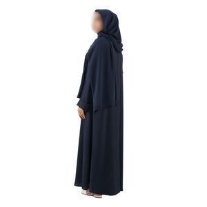 Farasha Butterfly Cut Abaya Loose Fit Women <b>Kaftan</b> Breathable Linen Style <b>Summer</b> Modest Dress Women's Abaya - Product Image 2