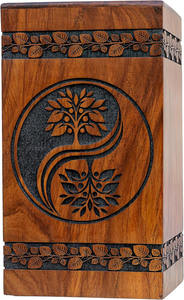 โกศไม้สำหรับผู้ใหญ่ โกศเผาศพ งานฝีมือไม้ขัดเงา โกศสำหรับงานศพ โกศฝังศพ ราคาประหยัด - Product Image 5