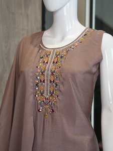Designer <b>Women</b> Traditional Embroidered <b>Kurta</b> Set Ethnic Dress Casual Wear Available From Indian Supplier - Product Image 5