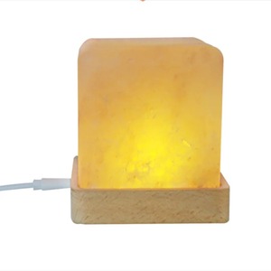 Lampe de nuit rechargeable en forme de bouteille avec sel rose de l'Himalaya comestible, pour chambre et bureau - Product Image 4
