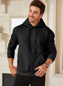 Vente en gros Sweat à capuche zippé pour homme, épais, avec logo gaufré et broderie 3D, uni, décontracté, sportif, haute qualité, vierge - Product Image 5