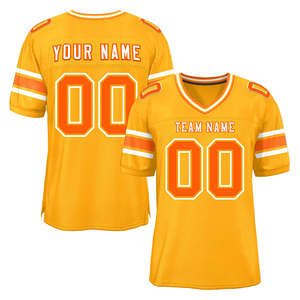 Service OEM, Nouveau design, Maillot de football américain personnalisé, Nouvelle arrivée, Respirant, Logo personnalisé, Impression numérique, Manches courtes, Imprimé - Product Image 1