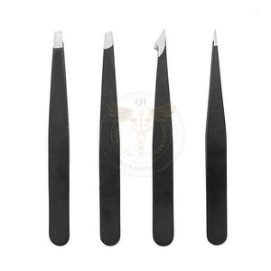 ชุดแหนบสแตนเลสสำหรับมืออาชีพ ปลายแหลมเฉียง สำหรับกำจัดขนคิ้ว - Product Image 3