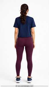 Giver Latino Damen Crop T-Shirt, normale Passform, Rundhalsausschnitt, kurze Ärmel, sportliches Oberteil mit Buchstaben-Print - Product Image 2