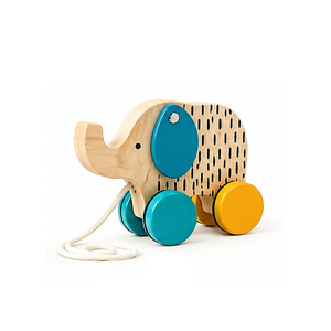 Juguete de Madera de Ballena para Arrastrar con Cuerda, Adorable Animal Marino, Regalo para Niños Pequeños - Product Image 2