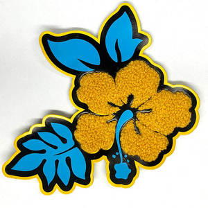 OEM Durable <b>Lightweight</b> 3D Chenille Embroidery Patch Custom Logo <b>Iron</b> on Badge for Clothing Hats Bags and Uniforms - Product Image 1