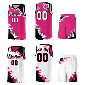 Uniforme de basket-ball à manches courtes de haute qualité à séchage rapide, impression par sublimation personnalisée, 100% polyester, vente en gros et personnalisable - Product Image 1