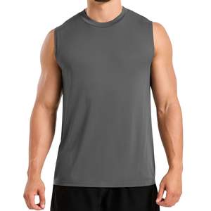 Camiseta sin Mangas de Compresión para Hombre, Personalizada, al por Mayor, de Alta Calidad, Transpirable, Ecológica, de Algodón, de Secado Rápido, Estilo Urbano, OEM, ODM - Product Image 4