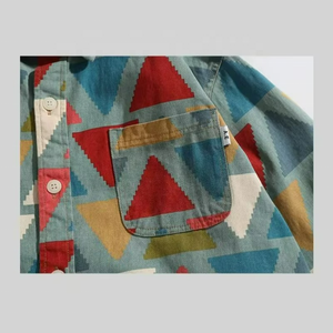 เสื้อเชิ้ตผู้ชายสไตล์เรโทรพิมพ์ลายแฟชั่น ปกจีน กระดุมแถวเดียว ไซส์ใหญ่ ระบายอากาศได้ดี และกันยับ - Product Image 3