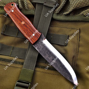 Cuchillo Táctico de Acero al Carbono Forjado a Mano, Afilado como una Navaja, con Mango de Palisandro, para Bushcraft, Camping, Caza y Actividades al Aire Libre, OEM - Product Image 4
