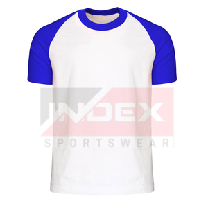 T-shirt homme INDEX jaune et gris à manches raglan, col rond, coupe classique, sportif, logo imprimé sur le devant, jersey tricoté en polyester - Product Image 6
