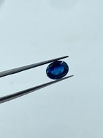 Kyanite naturelle de haute qualité, pierre précieuse bleu foncé, 1,59 carat, ovale, 6x8 mm, en vrac, pour la fabrication de bijoux