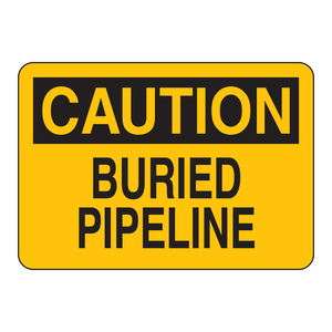 Panneau de signalisation de pipeline enterré - Résistant aux intempéries, haute visibilité, marqueur de pipeline extérieur - Product Image 1