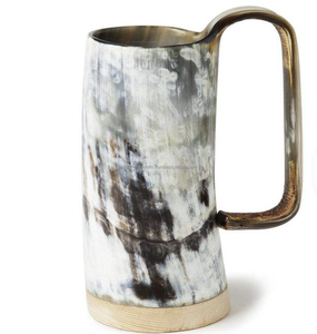 Tazas de cuerno de búfalo de la mejor calidad, jarra de cuernos para beber para fiesta de Club de India - Product Image 3