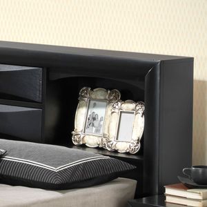 Modern Stylish <b>Black</b> Queen <b>Storage</b> <b>Bed</b> with Up-Holstered Design - Product Image 6