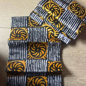 Tissu en coton et viscose Ankara imprimé wax africain Gaborone de qualité supérieure, texture mémoire, pour la mode féminine - Product Image 2