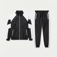 Ensemble veste et pantalon de sport personnalisé OEM, coupe-vent léger 150 GSM résistant à l'eau, unisexe, été