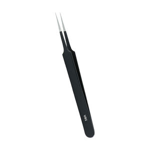 Pince à épiler professionnelle UBI en acier à haute teneur en carbone de 11,9 cm pour extensions de cils, pointe droite, précision, manucure, durable, logo personnalisé - Product Image 3