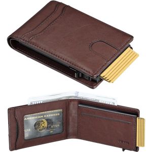 Portafoglio Slim RFID Furid da Uomo con Finestra Pop-Up per Documenti, Porta Carte Frontale, Idea Regalo per Marito in Confezione Regalo - Product Image 1