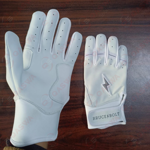 Guantes de Protección para Bateo 2026, Totalmente Blancos, de Cuero Ultrasuave, Duraderos, Transpirables, para Béisbol y Sóftbol - Product Image 6