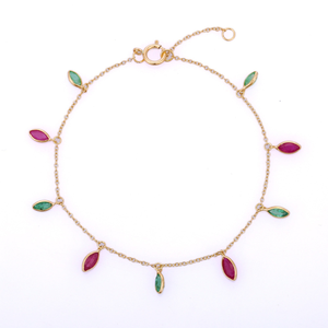 Brazalete con Diamante Corte Esmeralda y Perla de Agua Dulce - Product Image 3
