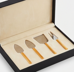 Stainless Steel <b>Cheese</b> <b>Knife</b> <b>Set</b> With Gold Handles Elegant Design Durable Kitchen Tools for Serving <b>Cheese</b> Use And Hotel Use - Product Image 3