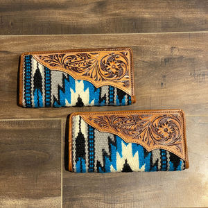 กระเป๋าคลัทช์หนังสะพายข้างสำหรับผู้หญิง, สินค้ามาใหม่ Western Aztec กระเป๋าคลัทช์หนังพับได้หลายแบบไม่เหมือนใคร - Product Image 4