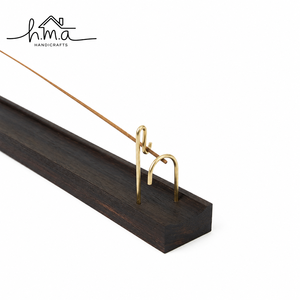 Handcrafted Geometric Brass Incense Stick Holder for Home <b>Decor</b> Meditation and Aromatherapy - Product Image 5