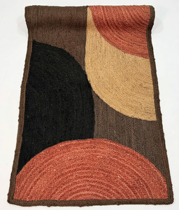 <b>Large</b> Rectangle Handmade Braided Organic Jute Eco-Friendly Bohemian Geometric Low Pile Area <b>Rug</b> - Product Image 3
