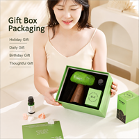 Coffret Cadeau Diffuseur Artistique en Pierre pour Aromathérapie, Huile Parfumée et Fleurs Séchées pour la Décoration Moderne de la Maison, de la Chambre et du Bureau