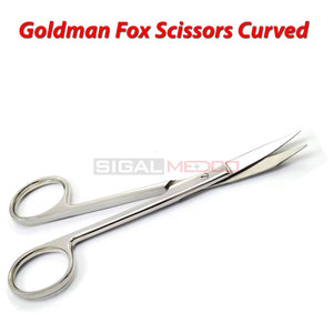Ciseaux Goldman Fox courbés de 5,11 pouces, en acier inoxydable de haute qualité, instruments chirurgicaux médicaux, qualité supérieure, vente en gros - Product Image 2