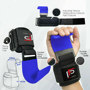 สายรัดข้อมือนีโอพรีนแบบมีตะขอสำหรับยกน้ำหนัก เพิ่มพลังในการออกกำลังกาย - Product Image 5