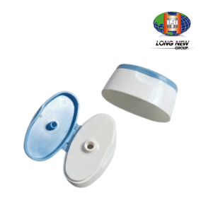 Tapa abatible ovalada de plástico OEM LONGNEW |   Tapa de Botella Cosmética Personalizada para Champú, Loción y Tubos Exprimibles - Product Image 6