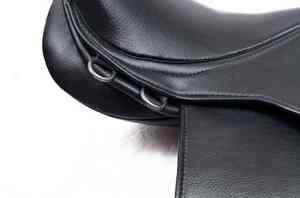 Selle en cuir robuste conçue pour le travail quotidien à la ferme et l'entraînement intensif d'équitation - Product Image 2