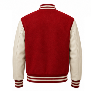 Blouson universitaire homme personnalisé en laine, veste bomber universitaire brodée, vêtements d'équipe, vente en gros, fournisseur d'usine, export, OEM - Product Image 2