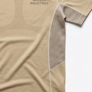 Hauts de yoga sportifs en tricot écologique Spandex/Polyester avec dos en maille respirante, T-shirts de gym professionnels pour hommes, vêtements de sport d'entraînement - Product Image 2