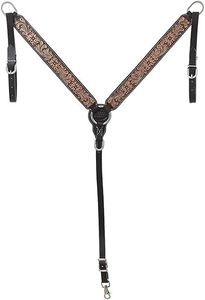 Bridon en cuir pleine fleur fait main, double couture, style anglais avec rênes, pour l'équitation et les courses de chevaux - Product Image 2
