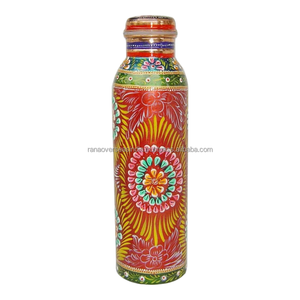 Bouteille d'eau en cuivre de haute vente écologique avec un beau motif imprimé en émail parfait pour la maison et le bureau large gamme disponible - Product Image 6