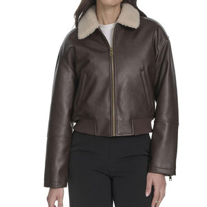 Chaquetas de cuero genuino de oveja para mujer, chaqueta de cuero personalizada para mujer, ropa informal, último estilo, chaquetas de cuero genuino suave. - Product Image 1